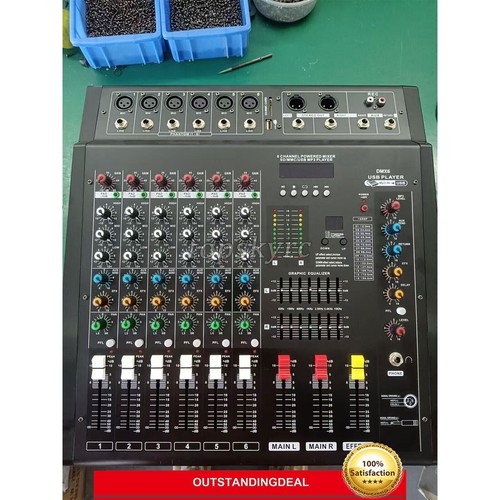 Mixer audio 6ch 2x250w console - 2x250w,